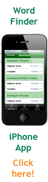 Word Finder iPhone App